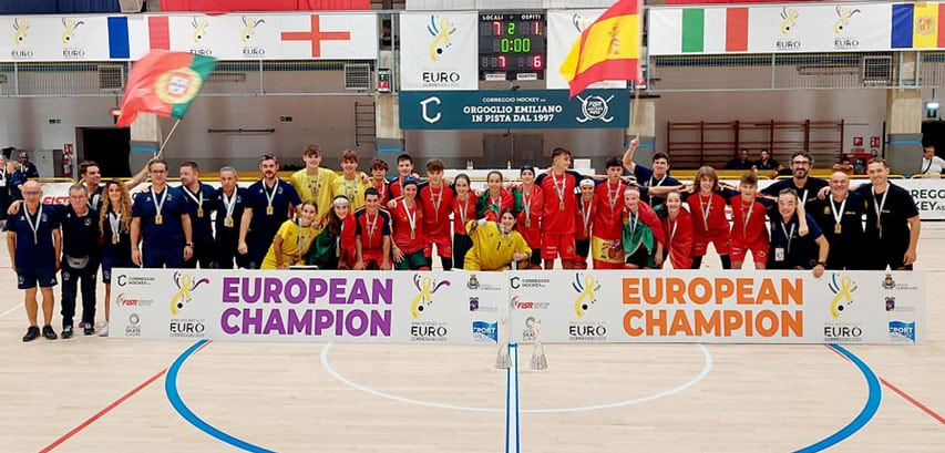 Le Portugal et l'Espagne, champions d'Europe de rink hockey U17 2023