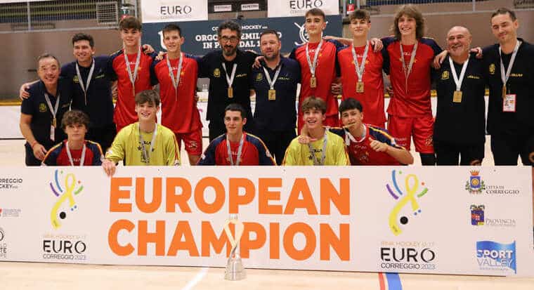 L’Espagne, championne d’Europe rink hockey U17 2023