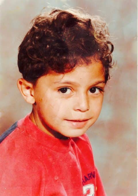 Lamine Fathi, enfant