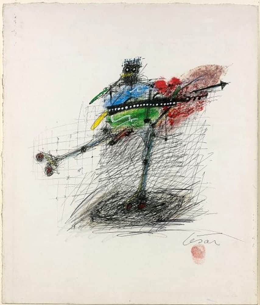 Poule Patineuse - César - 1998