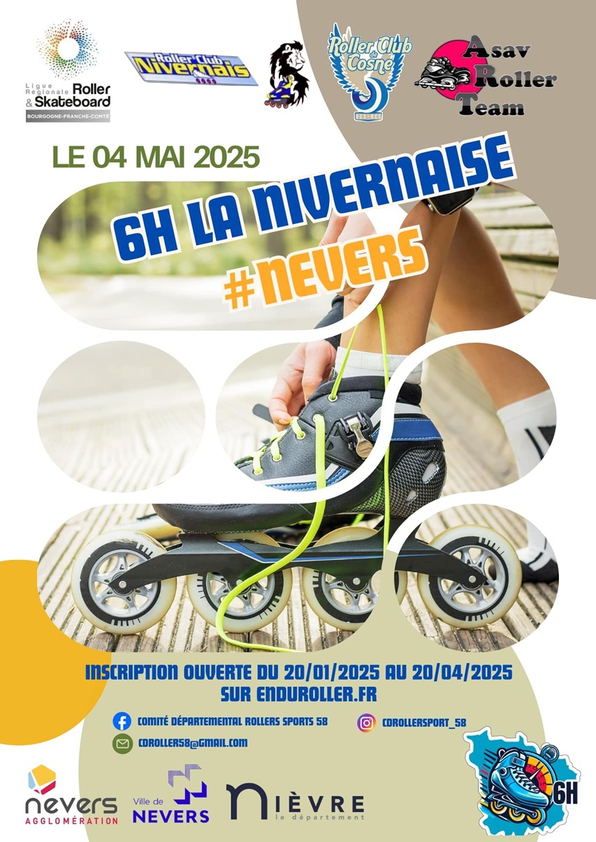 3h et 6h Roller &#8211; La Nivernaise 2025 à Varennes-Vauzelles (58)