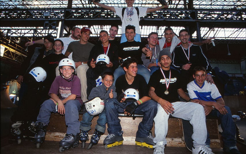 Les participants au championnat de France de roller street au Rollerparc de Vitry