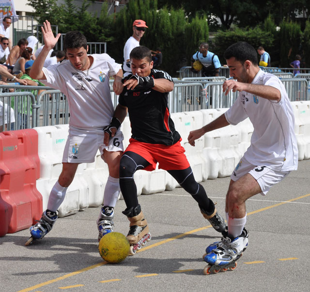 Match de roller soccer contre l'équipe de Marseille