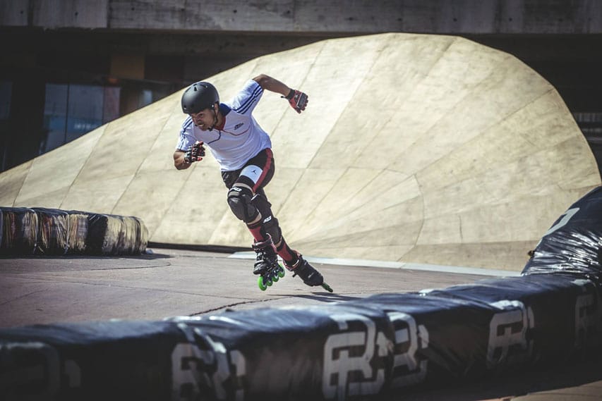Anthony Avella en skatecross à Barcelone - photo : Anthony Finocchiaro