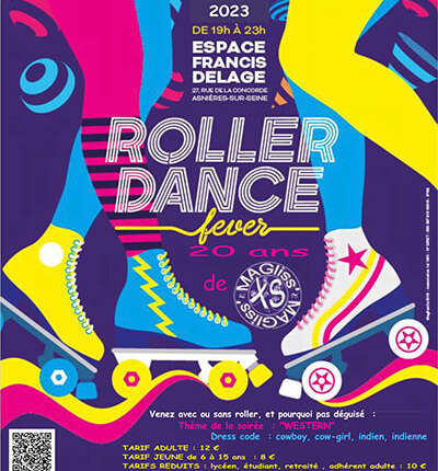 Soirée roller dance fever 2023 à Asnières-sur-Seine (92)