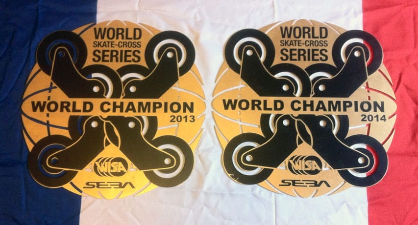 Les deux titres de champion du monde de skatcrosss d'Anthony Avella