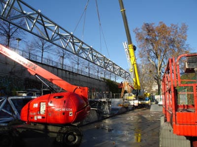 Installation de structures porteuses