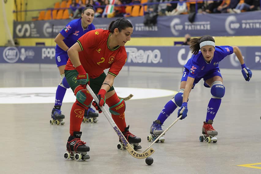 Ana Catarina Ferreira (Portugal) and Francesca Maniero (Italy) – Photo Credit: World Skate Europe