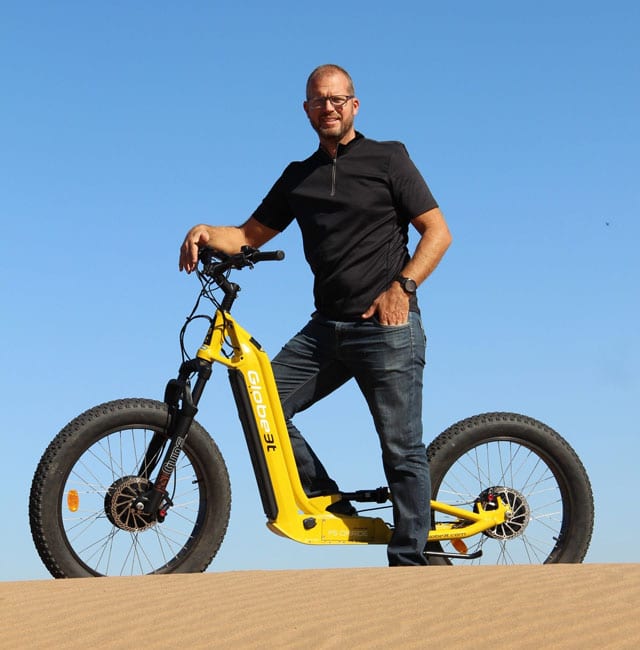 Mikael Lannezval en fatbike