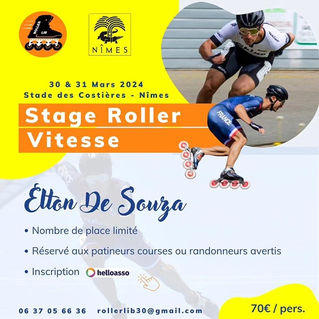 Stage Roller Vitesse avec Elton de Souza à Nîmes (30)
