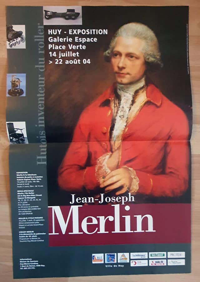 Affiche de l'exposition sur Jean-Joseph Merlin à Huy en 2004