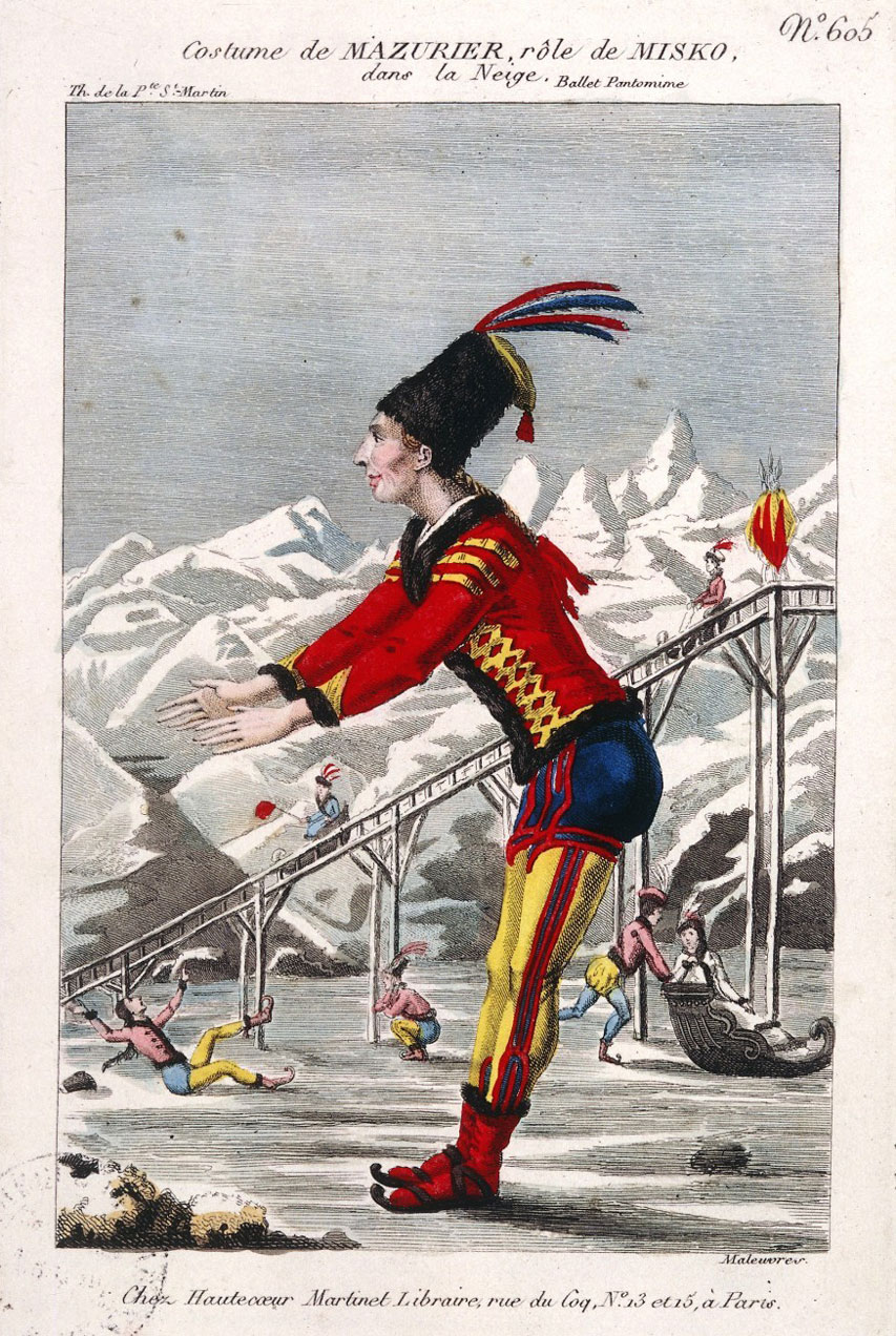 La neige, ballet-pantomime de Jean Coralli : costume de Mazurier gravé par Maleuvre