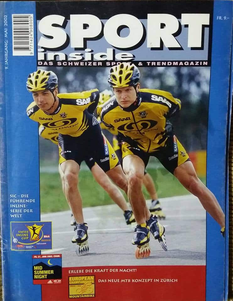 Juan Carlos Betancur en couverture de Sport Inside en mai 2002