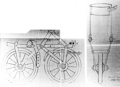 Patins-cycles de Bresson de 1860 et brevetés en 1891
