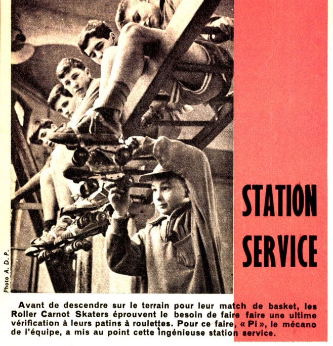 1962 : la station Service des Canot Roller Skaters adns Fripounet et Marisette