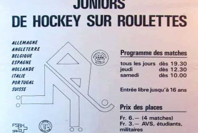 Championnat d&rsquo;Europe de rink hockey junior 1981 (Suisse)