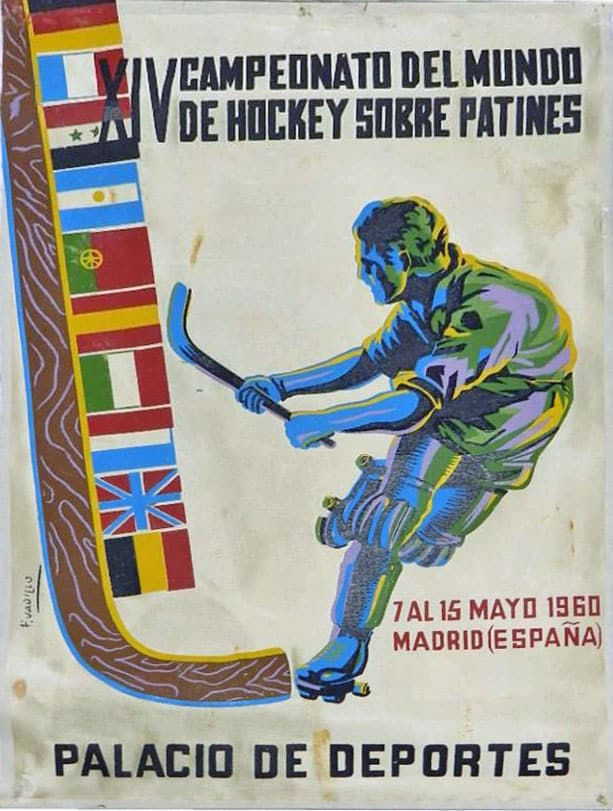 Fanion du championnat du monde de rink hockey 1960