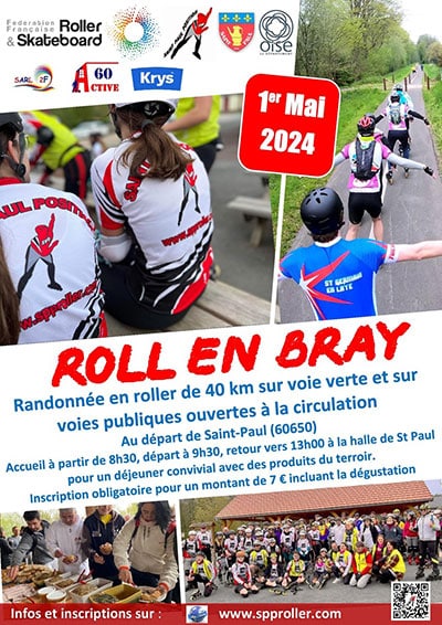 3e édition de la Roll en Bray le dimanche 1er mai 2024