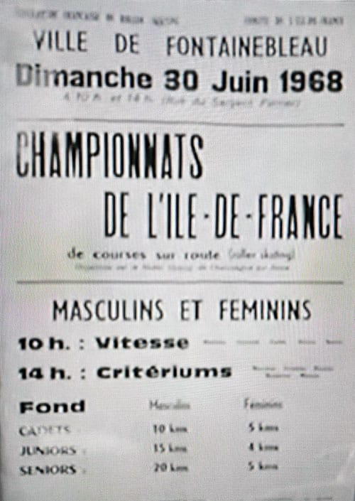 Championnats d&rsquo;Ile-de-France de course sur route 1968 (77)