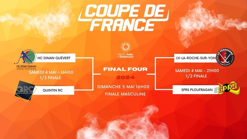 Programme du Final Four de la Coupe de France de rink hockey 2024