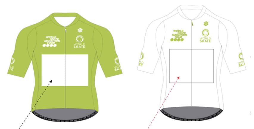 Maillot de leader du World Skate Tour Marathon 2024