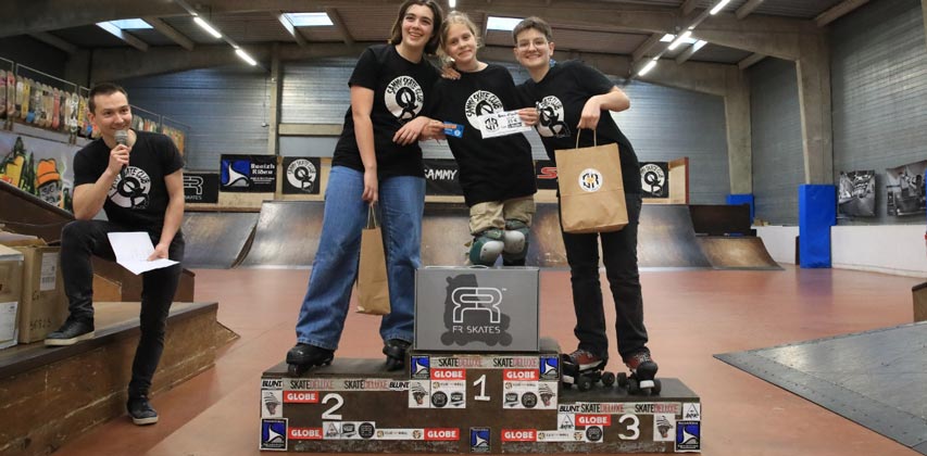 Podium u14 fille au Sammy Blading Contest U14 2024