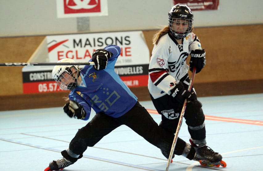Roller hockey avec l'équipe de Bordeaux