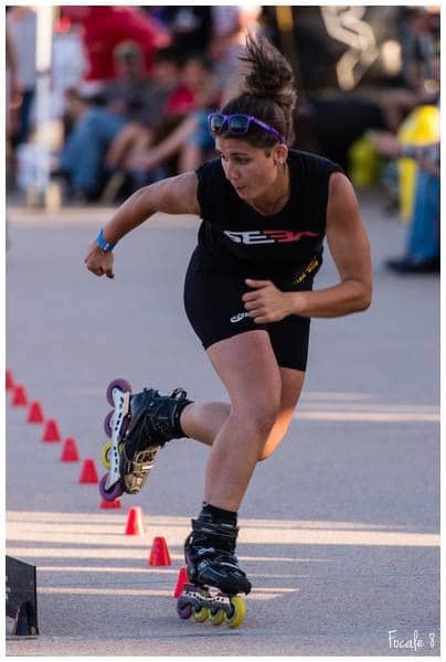 Tiffany Derisbourg en slalom vitesse