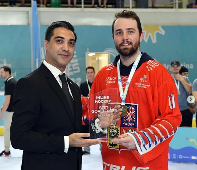 Daniel Brabec, meilleur gardien du championnat du monde 2022