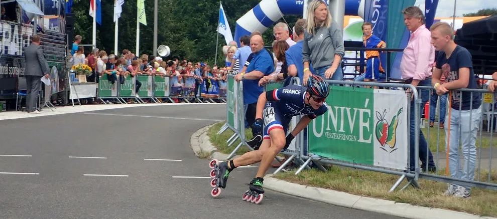 Jimmy Jouette en équipe de France de roller course