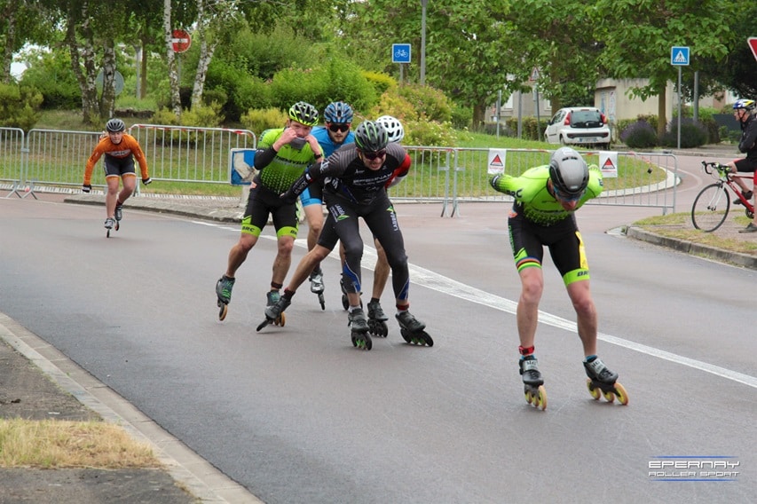 Pendant la course des 6 heures roller de Troyes 2024 - Crédits photos : Epernay Roller Sport
