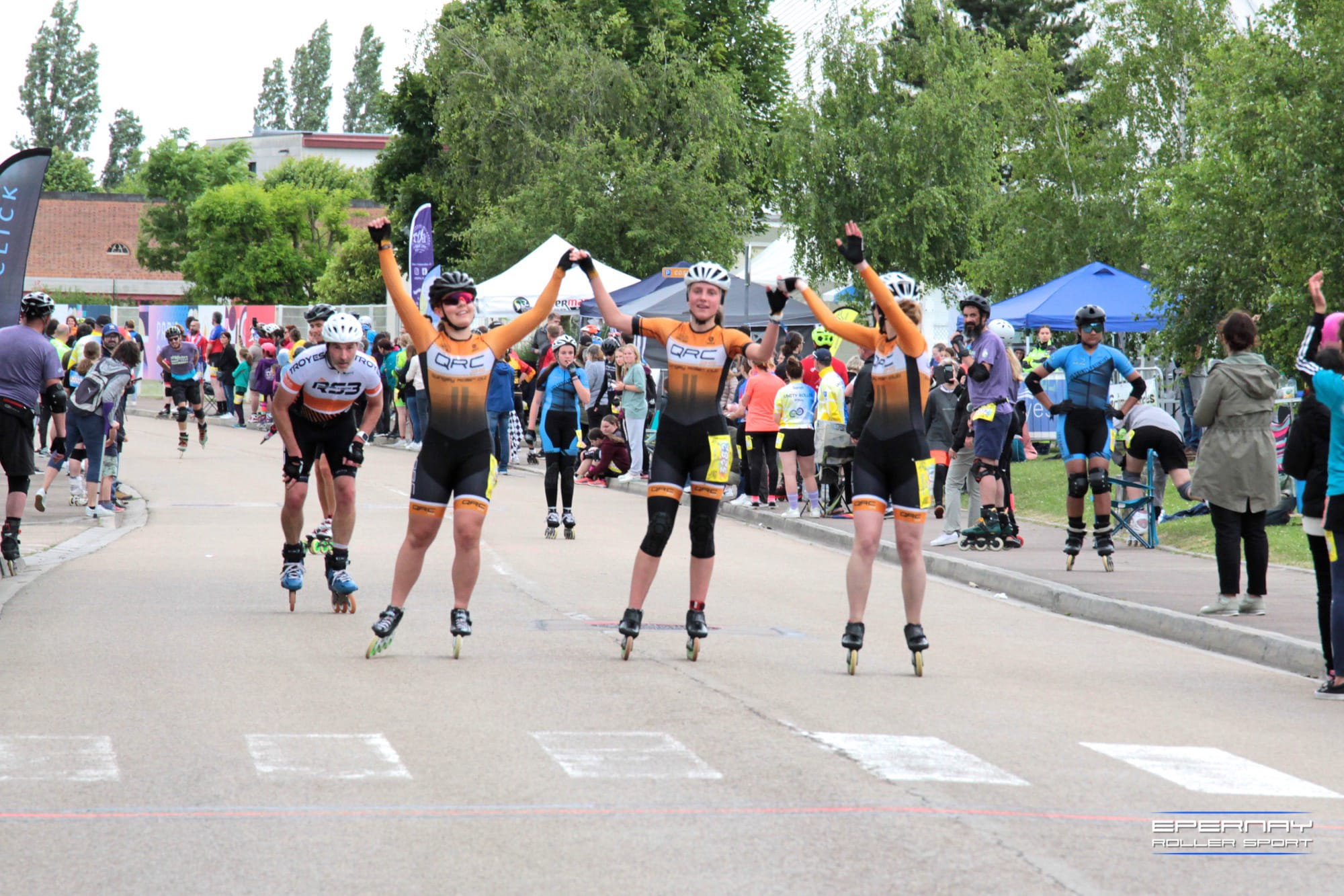 Arrivée des 6 Heures roller de Troyes 2024