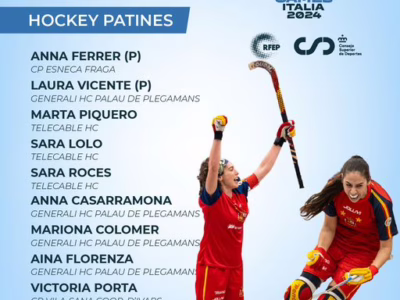 L&rsquo;équipe d&rsquo;Espagne dames de rink hockey 2024