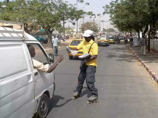 Démarchage publicitaire en roller / street marketing