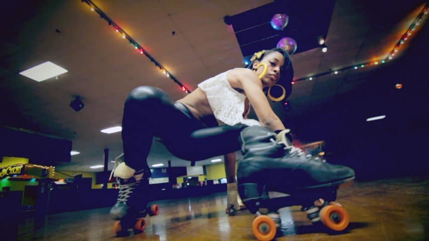 La patineuse qui fait la "une" de l'affiche du documentaire United Skates