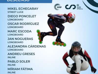 L&rsquo;équipe de descente d&rsquo;Espagne aux World Skate Games 2024