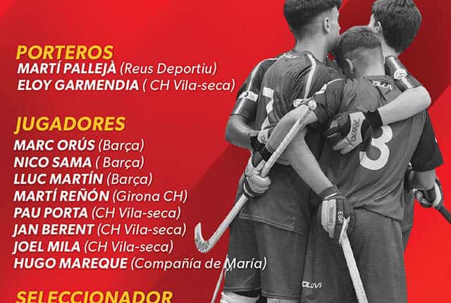 L&rsquo;Equipe d&rsquo;Espagne U17 de rink hockey 2024