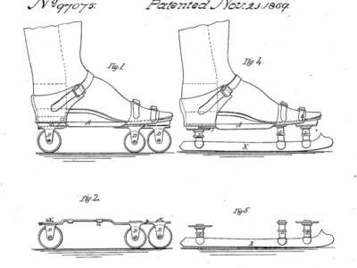 Le patin convertible de Gibson (Etats-Unis)