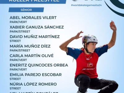 L&rsquo;équipe d&rsquo;Espagne de roller street 2024