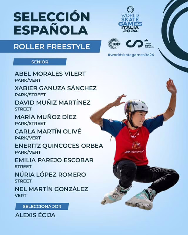 L'équipe d'Espagne de roller street 2024