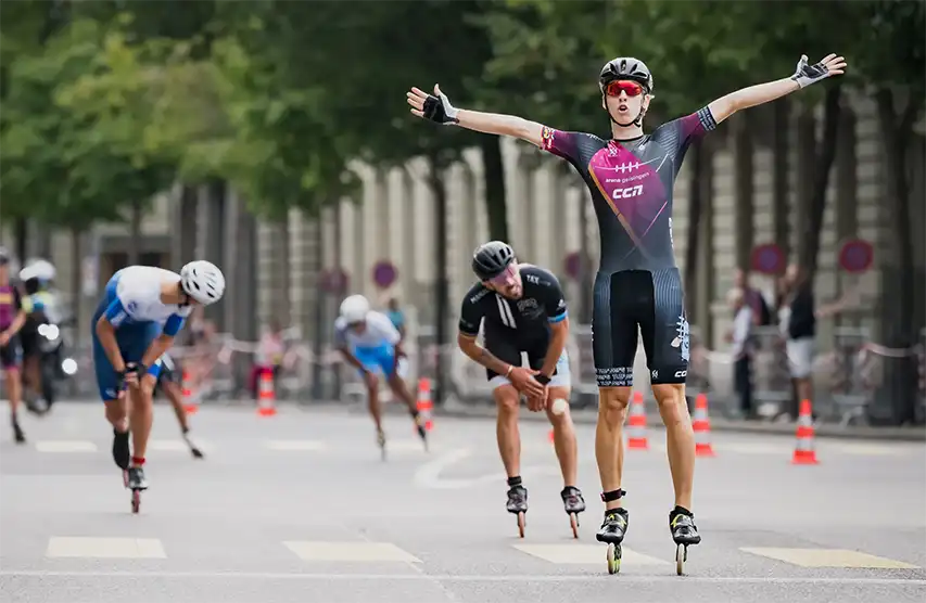 Arrivée des hommes - World Inline Cup de Berne 2024