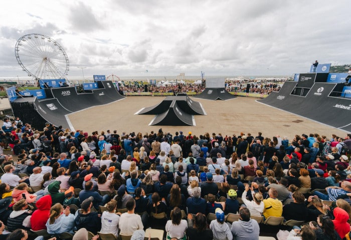 Le skatepark du FISE Xperience du Havre en 2023