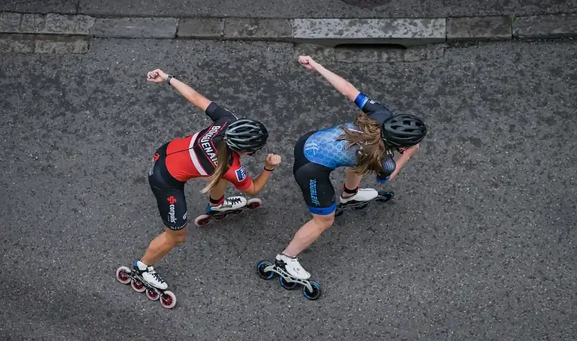 La tête de course des femmes