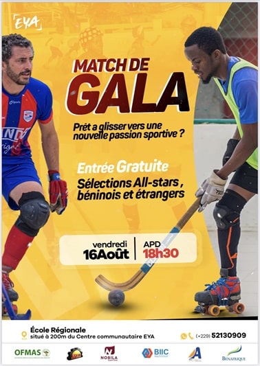 Match de gala de rink hockey au Bénin (2024)