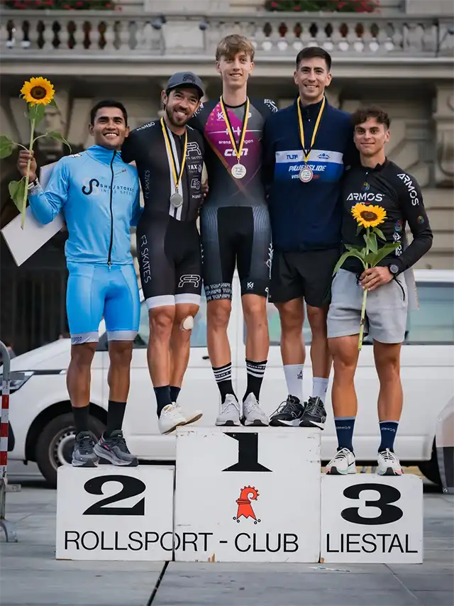 Podium des hommes - World Inline Cup de Berne 2024