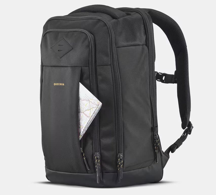 Vue latérale du sac à dos Quechua NH Escape 500