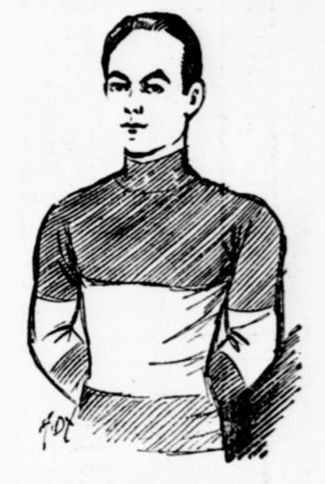 Portrait de Raymond Mathis - croqué dans la Dépêche du Berry du 24 mars 1939