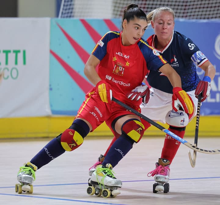 Match France - Espagne au championnat du monde de rink hockey femme 2024