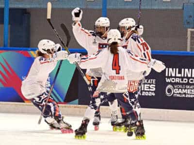 Les seniors américaines championnes du monde roller hockey 2024