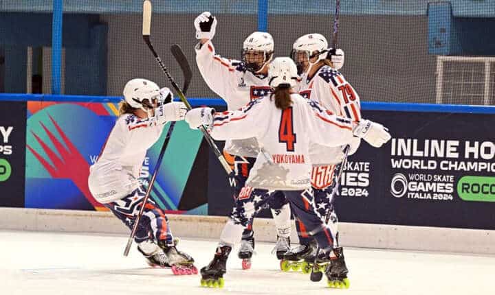 Les seniors américaines championnes du monde roller hockey 2024